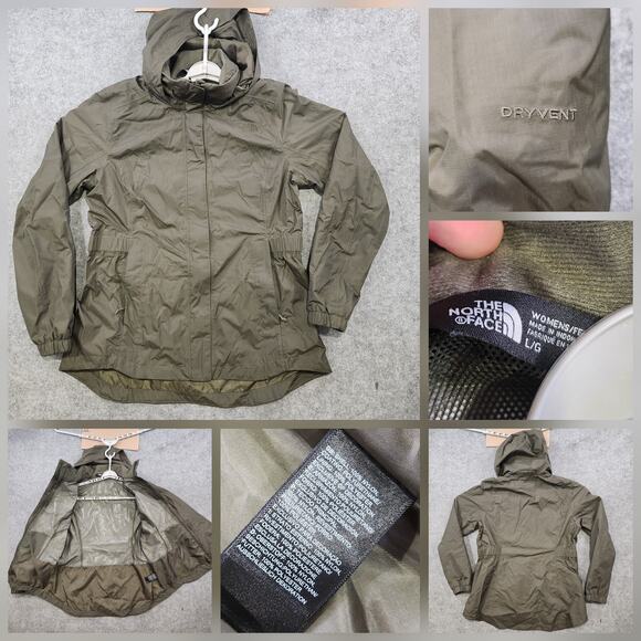 The North Face Jacket Womens L Large Resolve II Shell DryVent Hooded Parka - Picture 1 of 16